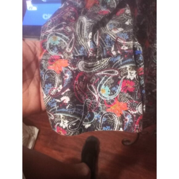 Men's Visconti Uomo 2-Ply Mercerized Cotton Paisley Multicolor Shirt size 2XLB - Picture 6 of 13